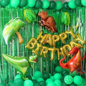 98pc Dinosaur Boy Birthday Party Supplies